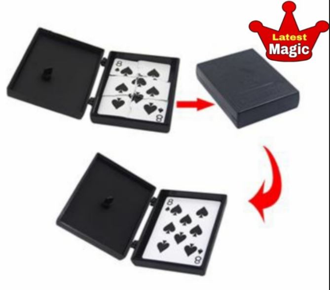 Magic Card Mending Box - Broken Card Restoring Magic Trick for Kids & Adults - BD MAGIC SHOP